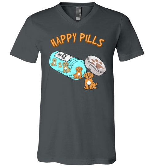 Goldendoodle Happy Pills V-Neck