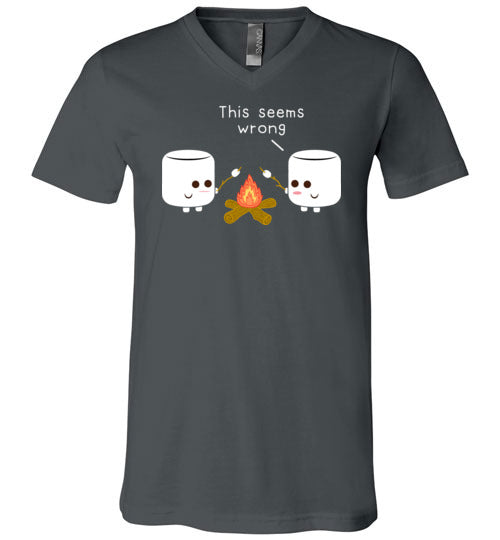 Marshmallows Roasting Marshmallows Camping V-Neck