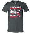 Italy Wine Travel V-Neck