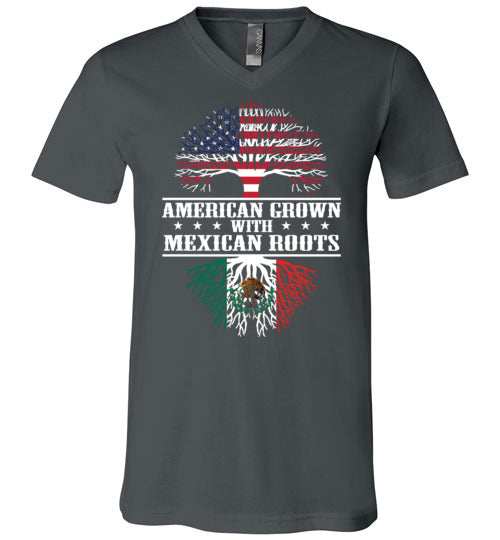 American Grown Mexican Roots V-Neck
