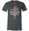 American Grown with Bajan Roots V-Neck