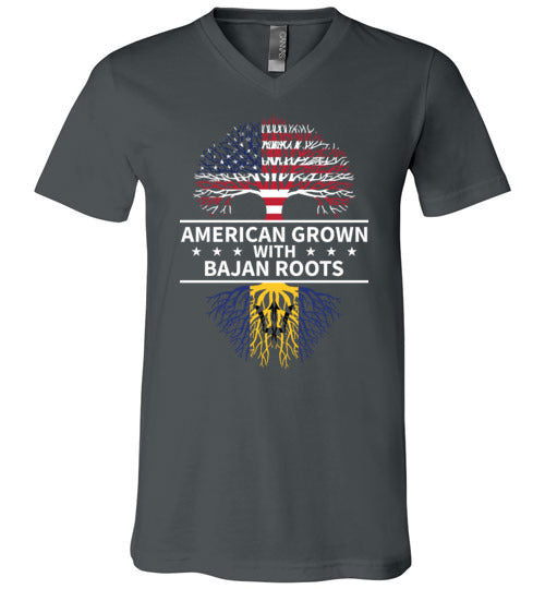 American Grown with Bajan Roots V-Neck