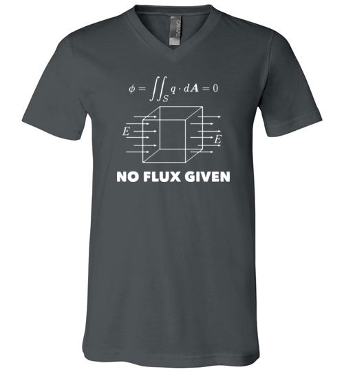 No Flux Given Physics V-Neck