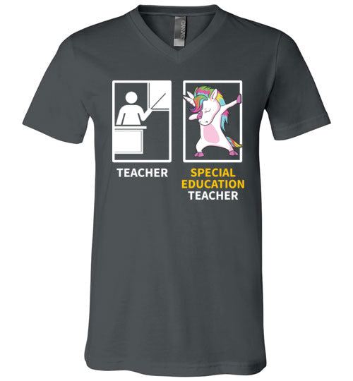 Special Education Teacher Dabbing V-Neck