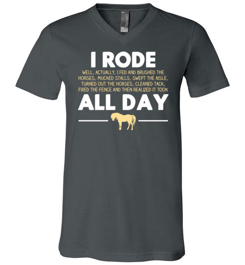 Horse Rode All Day V-Neck
