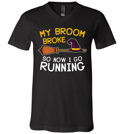Broom Broke Running V-Neck