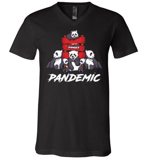 Panda Pandemic V-Neck