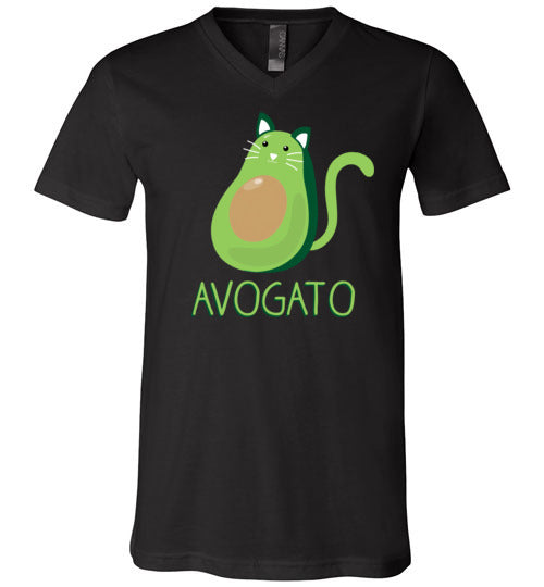 Avocado Cat Avogato V-Neck