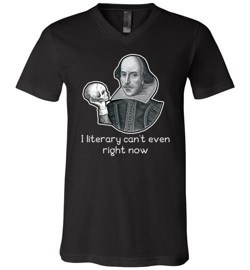 Shakespeare Literary Cant Even V-Neck