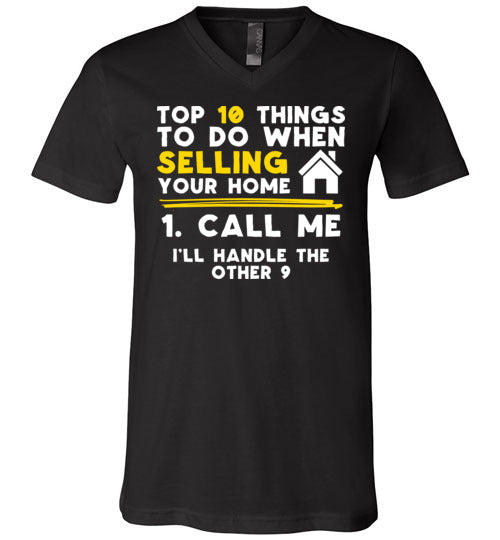 Top 10 Things Realtor Real Estate V-Neck