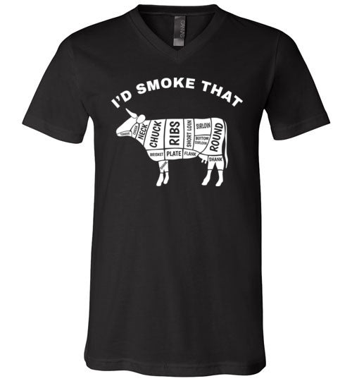 Id Smoke That Beef BBQ V-Neck