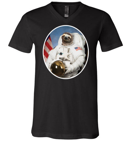 Sloth Astronaut V-Neck