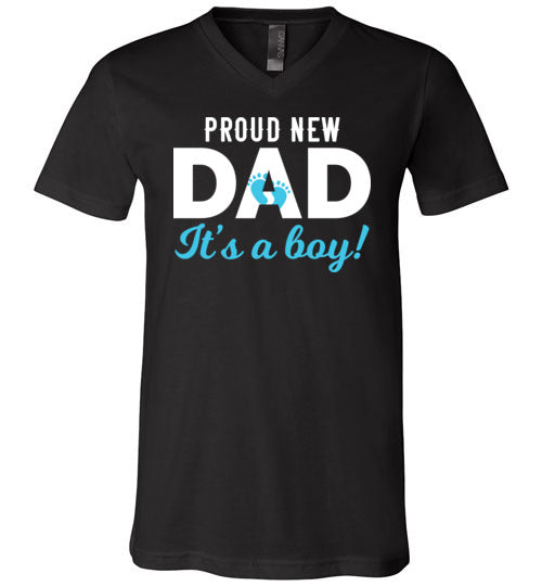 Proud New Dad Boy V-Neck