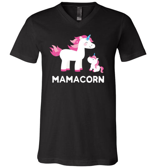 Unicorn Mom Mamacorn V-Neck