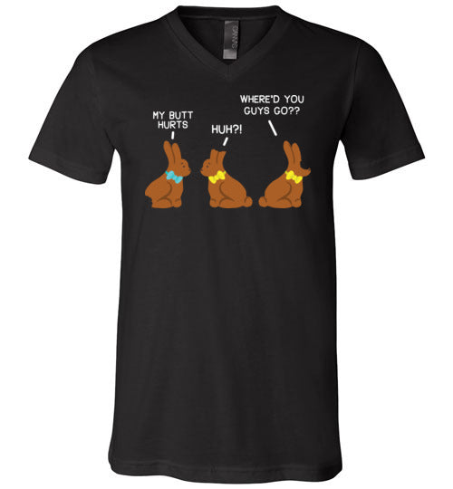 Easter Chocolate Bunnies V-Neck