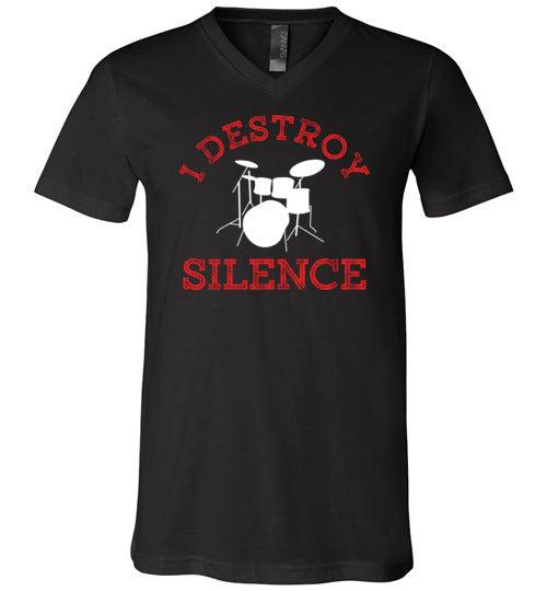 Drummer Destroy Silence V-Neck