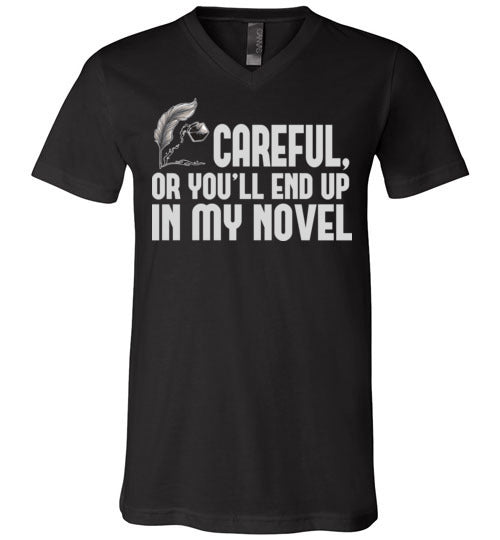Careful Novel V-Neck
