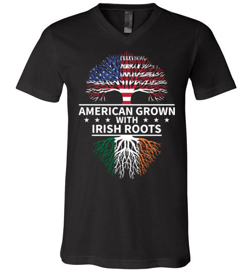 American Grown With Irish Roots V-Neck