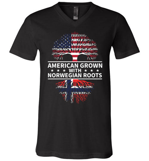 American Grown With Norwegian Roots V-Neck