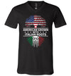 American Grown Italian Roots V-Neck