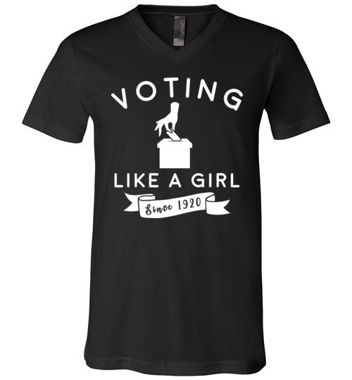 Voting Like a Girl V-Neck