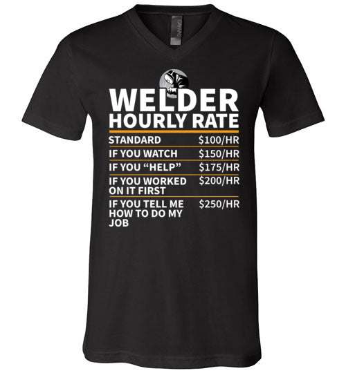 Welder Hourly Rate V-Neck