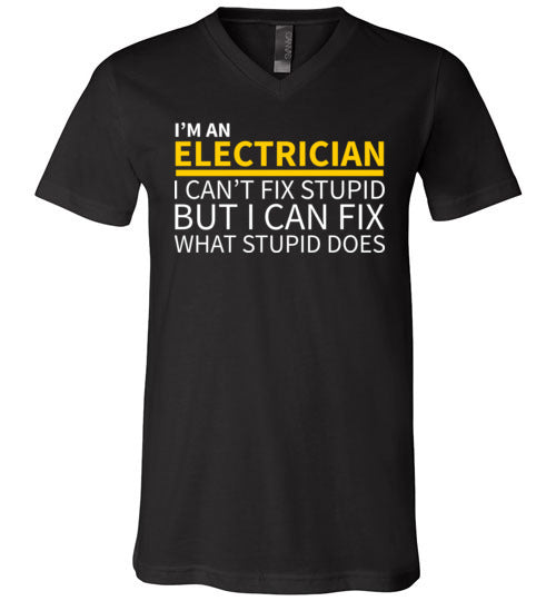 Electrician Cant Fix Stupid V-Neck
