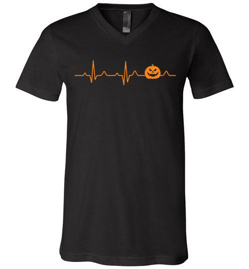 Pumpkin Heartbeat V-Neck