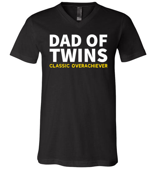 Dad Of Twins Overachiever V-Neck