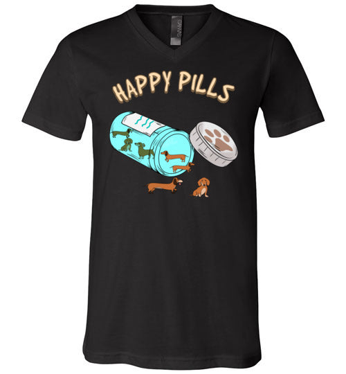 Happy Pills Dachshund V-Neck