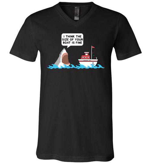 Shark Boat Size V-Neck