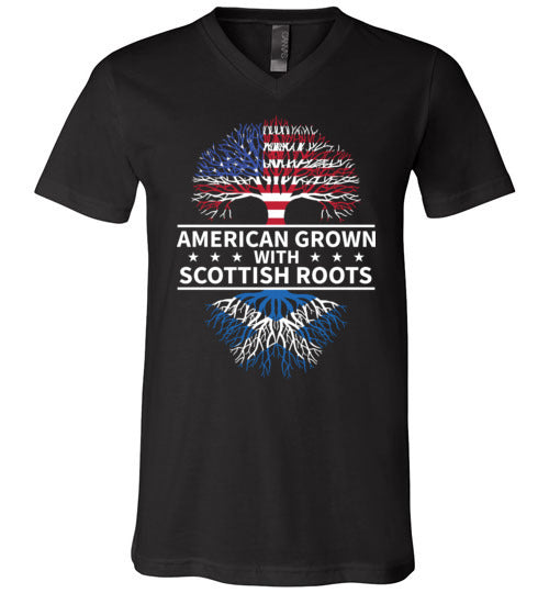 American Grown With Scottish Roots V-Neck