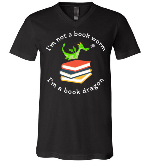 Book Dragon V-Neck