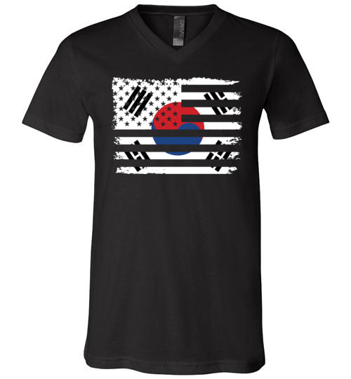 South Korean American Flag V-Neck