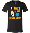 Bowling This Is My Spare Shirt V-Neck