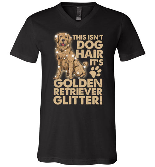 Golden Retriever Glitter V-Neck
