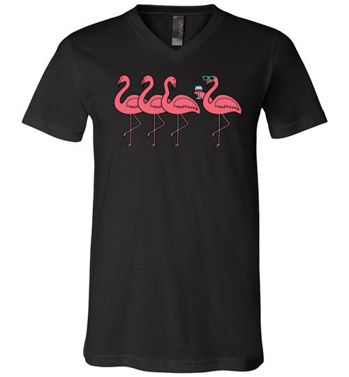 Flamingo Group Wine V-Neck