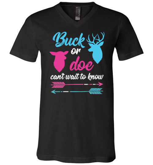 Buck Or Doe Cant Wait To Know V-Neck