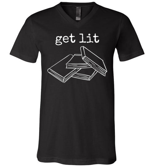 Get Lit Literature Books V-Neck