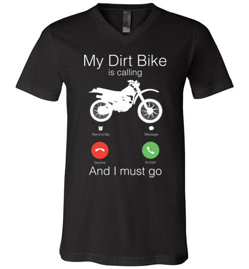 My Dirt Bike Is Calling V-Neck