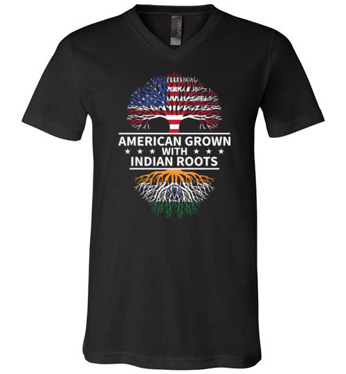 American Grown With Indian Roots V-Neck