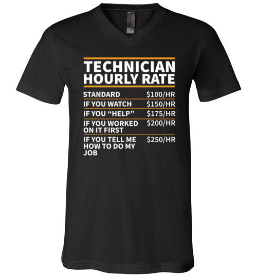 Technician Hourly Rate V-Neck