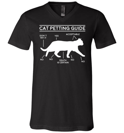 Cat Petting Guide V-Neck