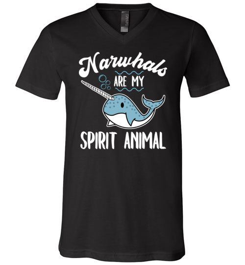 Narwhals Spirit Animal V-Neck
