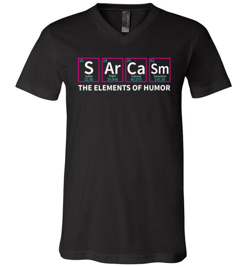 Sarcasm Elements of Humor V-Neck