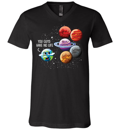 Planets No Life V-Neck
