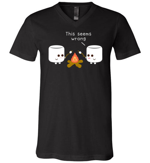Marshmallows Roasting Marshmallows Camping V-Neck