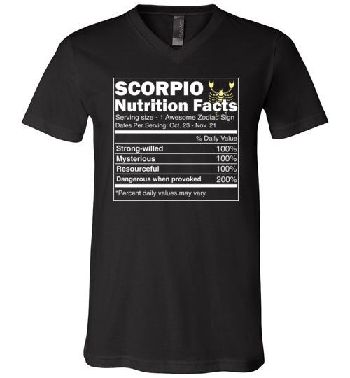 Scorpio Nutrition Facts V-Neck