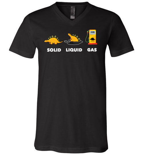 Dinosaur Solid Liquid Gas V-Neck