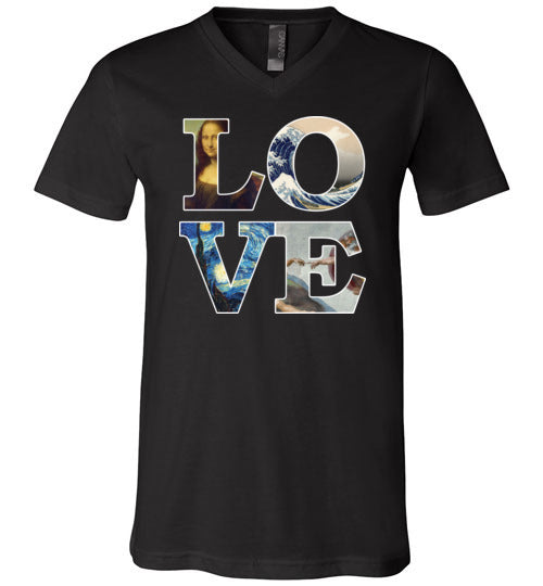 Love Art Masterpieces V-Neck
